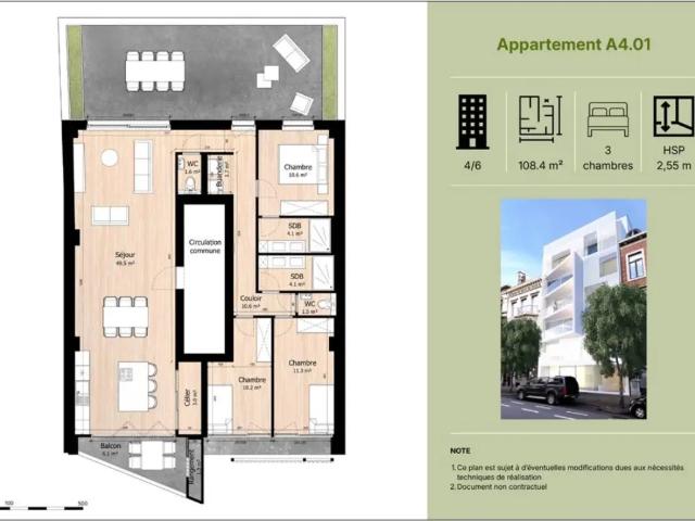 Appartement vente à Centre, Liège