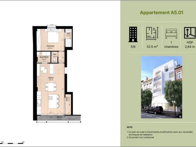 Appartement vente à Centre, Liège