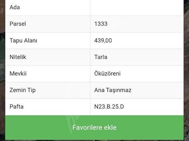 Tefenni, Burdur içerisinde satılık Arsa