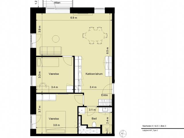 Lejlighed til leje i Hedehusene, Brøndby