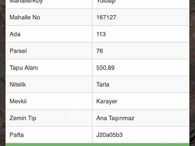 Kayırlar, Bigadiç içerisinde satılık Arsa