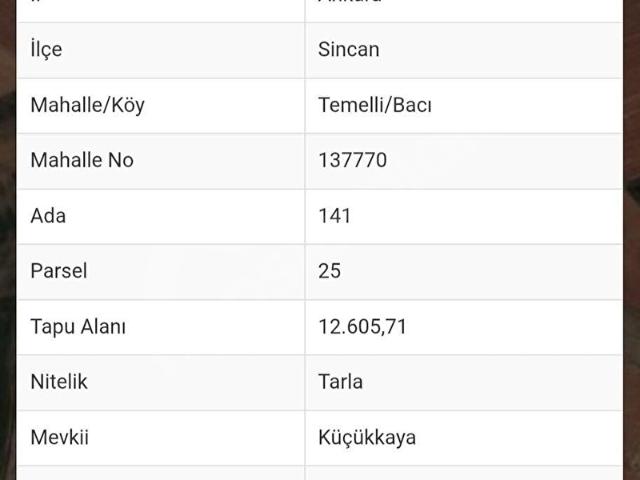 Sincan, Ankara içerisinde satılık Arsa