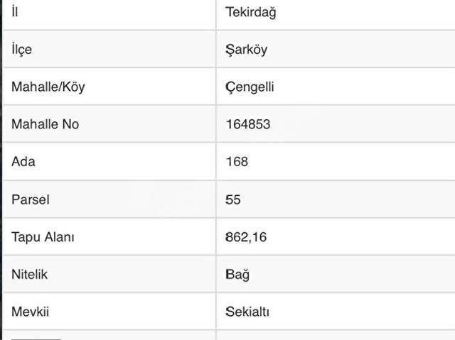 Sırt, Şarköy içerisinde satılık mülk