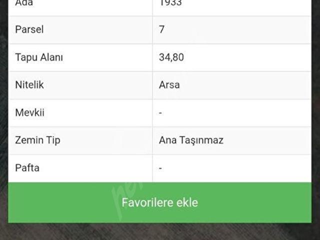 Mevlana Mahallesi, Kapaklı içerisinde satılık Arsa