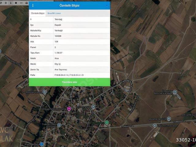 Tekirdağ, Süleymanpaşa içerisinde satılık Arsa