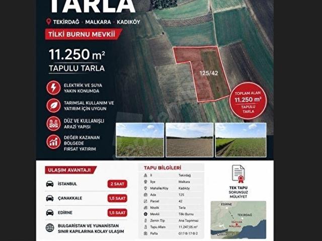 Malkara, Tekirdağ içerisinde satılık Arsa