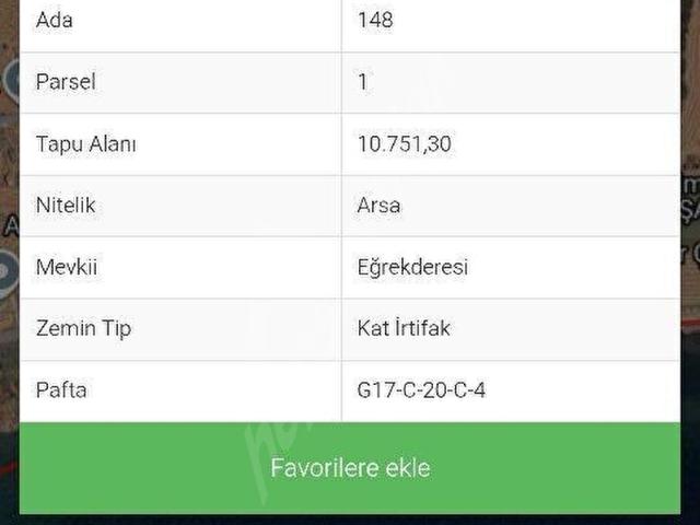 Kızılcaterzi Mahallesi, Şarköy içerisinde satılık Arsa