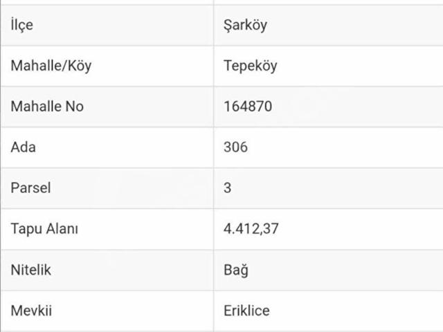 Tepeköy, Şarköy içerisinde satılık mülk
