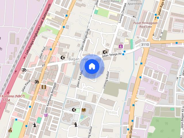 Apartment for rent in Wellesley, Penang