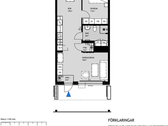 Lägenhet hyra i Norrmalm, Botkyrka