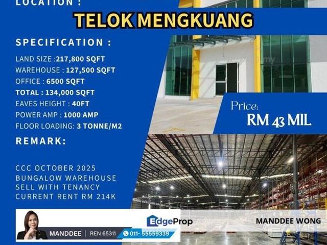Warehouse for sale in Selangor