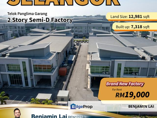 Warehouse for rent in Selangor