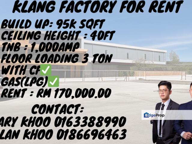 Warehouse for rent in Selangor