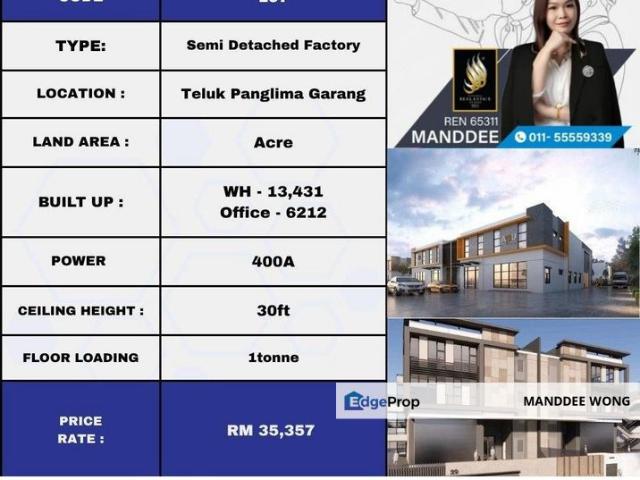 Warehouse for rent in Selangor