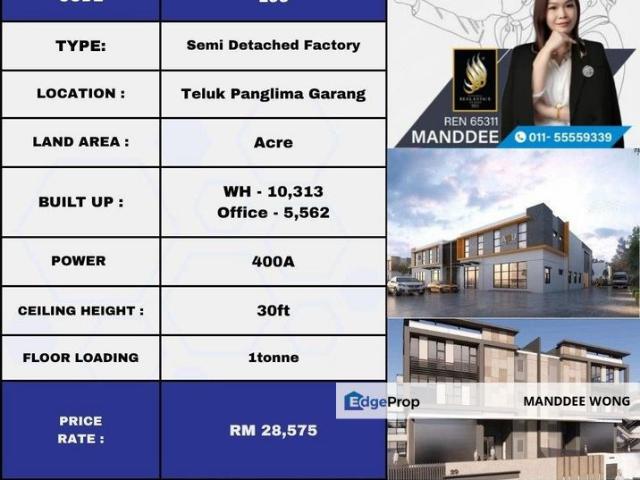 Warehouse for rent in Selangor