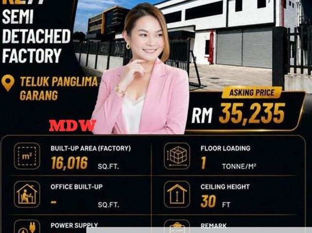 Warehouse for rent in Selangor