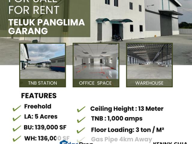 Warehouse for rent in Selangor