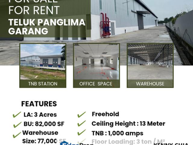 Warehouse for rent in Selangor