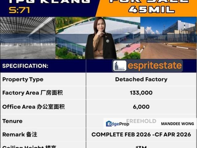 Warehouse for sale in Selangor