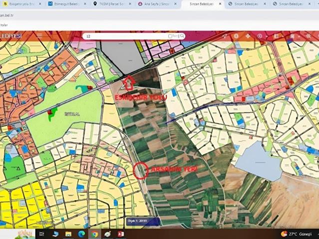 İstiklal, Sincan içerisinde satılık Arsa