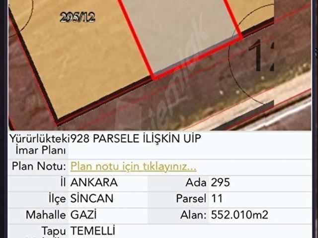 Sincan, Ankara içerisinde satılık Arsa