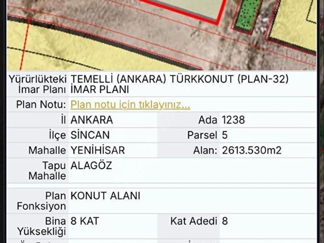 Sincan, Ankara içerisinde satılık Arsa