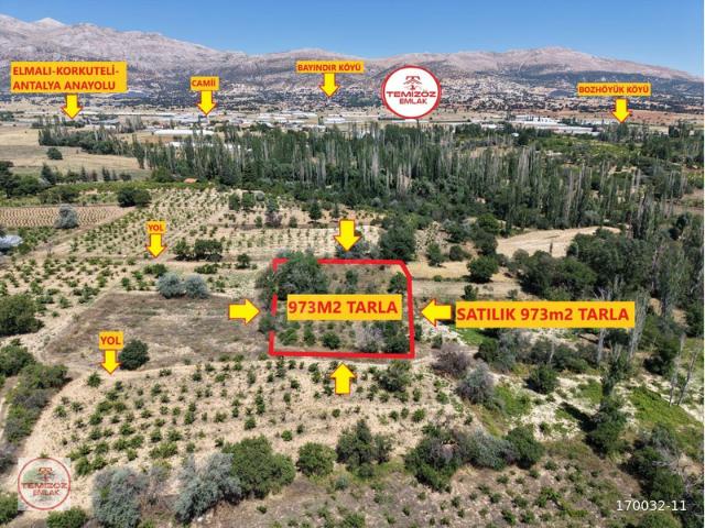 Bozhüyük, Elmalı içerisinde satılık Arsa