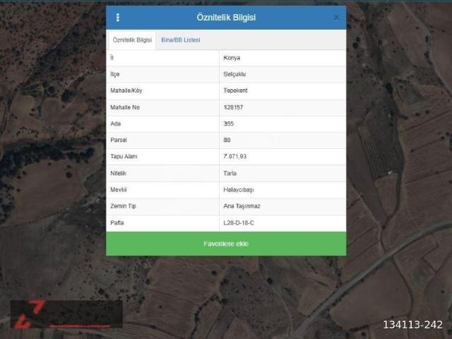 Selçuklu, Konya içerisinde satılık Arsa
