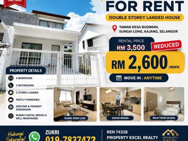 Terraced House for rent in Kajang, Langat
