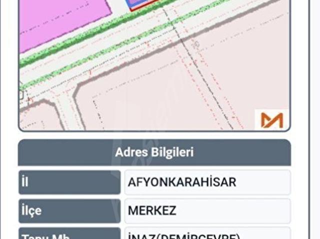 Demirçevre, Afyonkarahisar Merkez içerisinde satılık Arsa