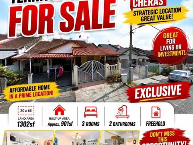 Terraced House for sale in Cheras, Kuala Lumpur