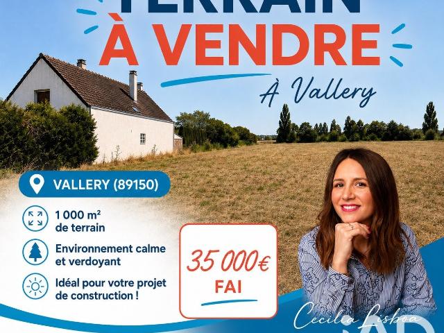 Terrain vente à Sens, Vallery