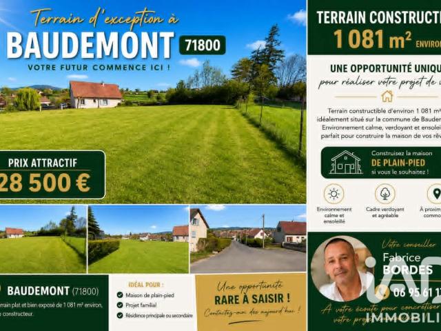 Terrain vente à Charolles, Baudemont