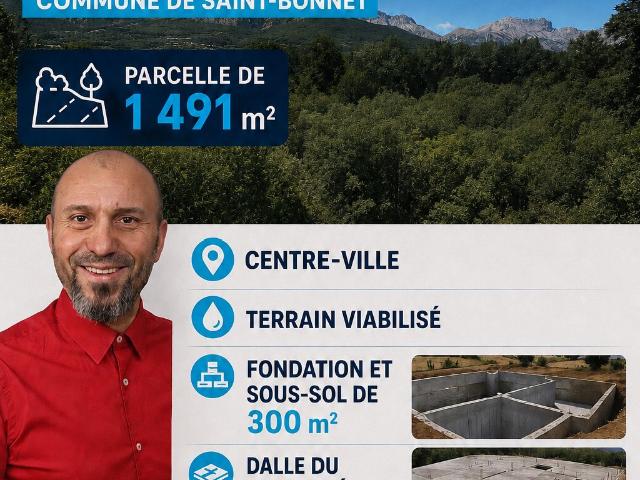 Terrain vente à Gap, Saint-bonnet-en-champsaur