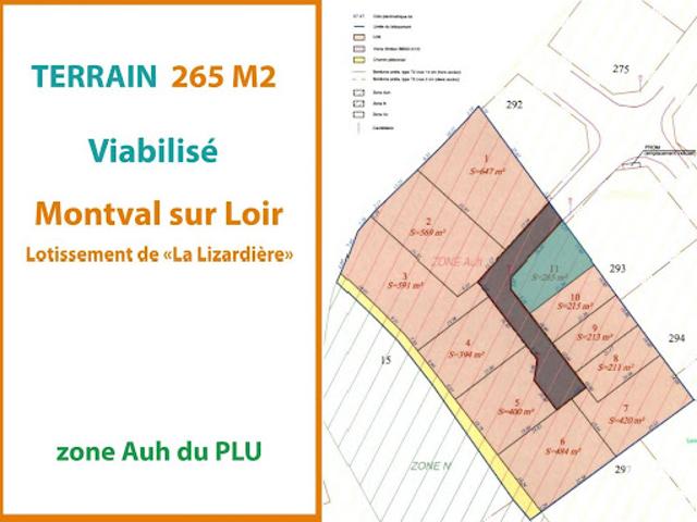 Terrain vente à La Flèche, Château-du-loir