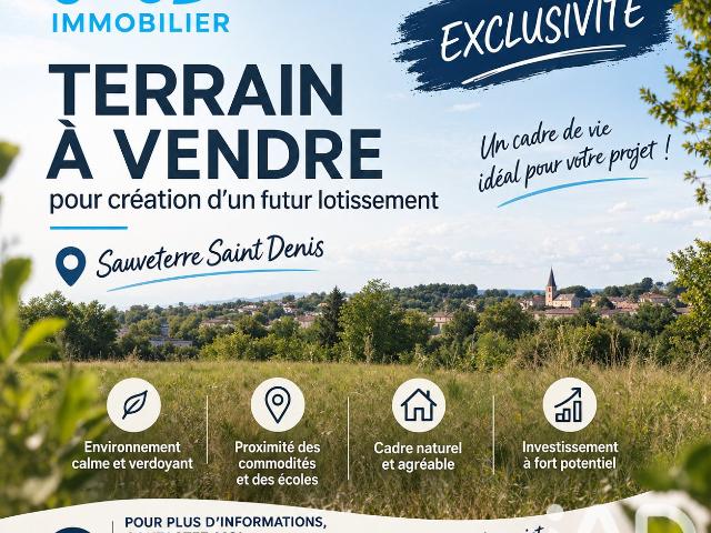 Terrain vente à Prézat, Sauveterre-Saint-Denis