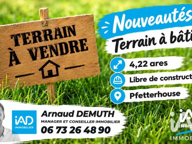 Terrain vente à Pfetterhouse, Collectivité européenne d'Alsace