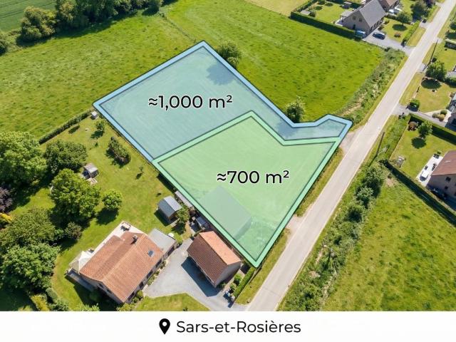 Terrain vente à Valenciennes, Sars-et-rosières