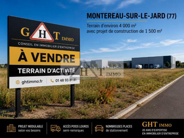 Terrain vente à Melun, Montereau-sur-le-jard