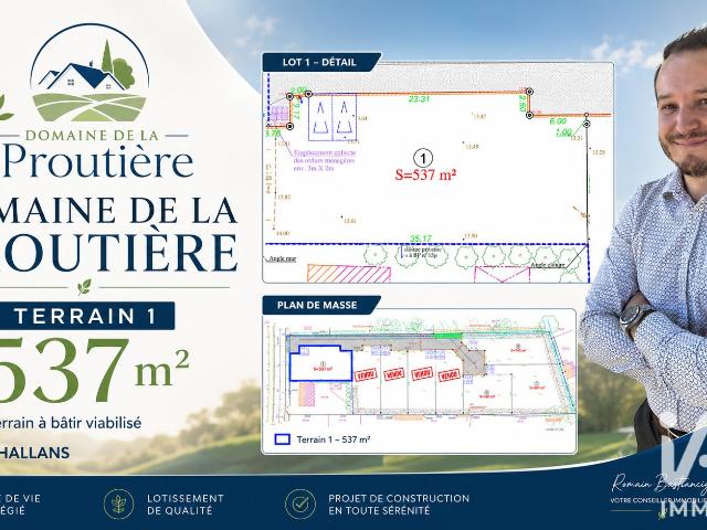 Terrain vente à Les Sables-d'Olonne, Challans
