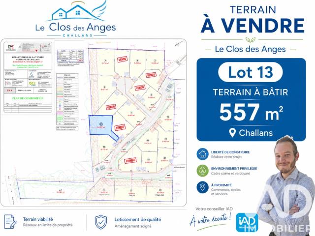 Terrain vente à Les Sables-d'Olonne, Challans
