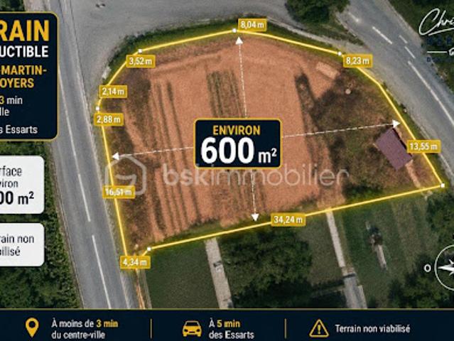 Terrain vente à La Roche-sur-Yon, Saint-martin-des-noyers