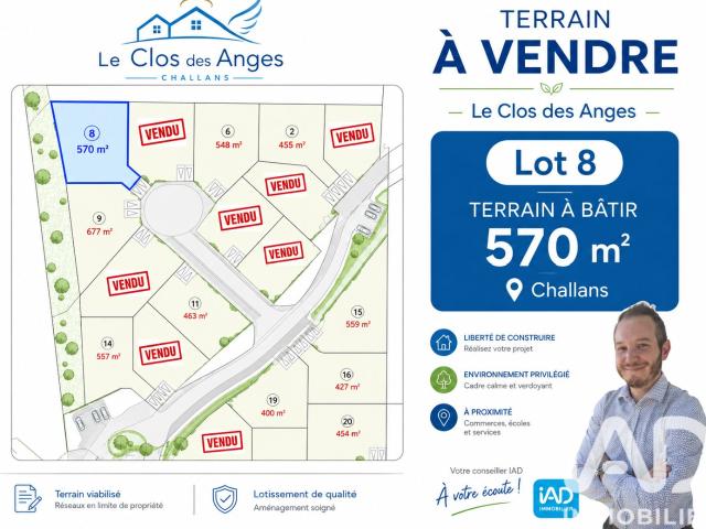Terrain vente à Les Sables-d'Olonne, Challans