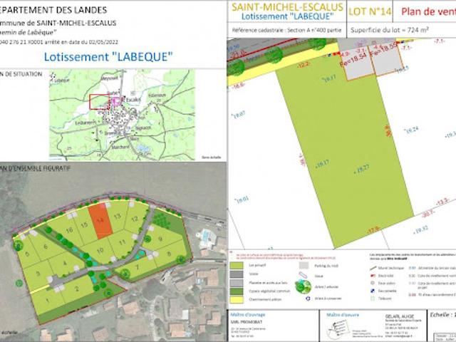 Terrain vente à Dax, Linxe