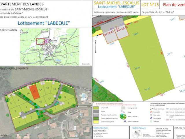 Terrain vente à Dax, Linxe