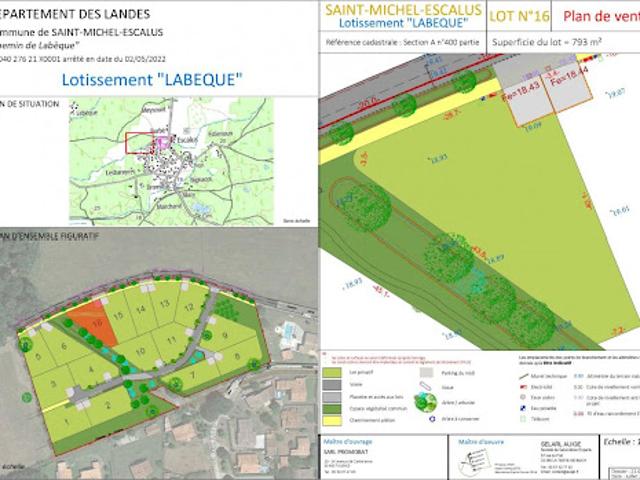 Terrain vente à Dax, Linxe
