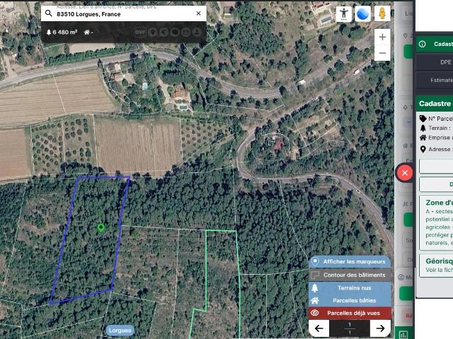 Terrain vente à Arrondissement de Draguignan, Lorgues
