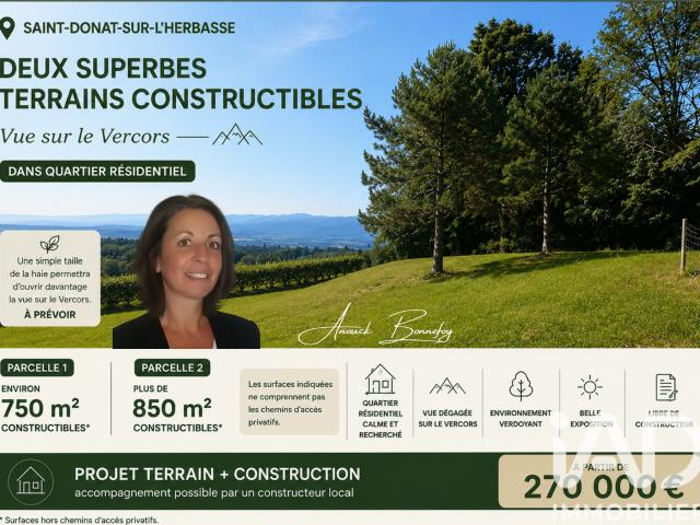 Terrain vente à Valence, Saint-donat-sur-l'herbasse