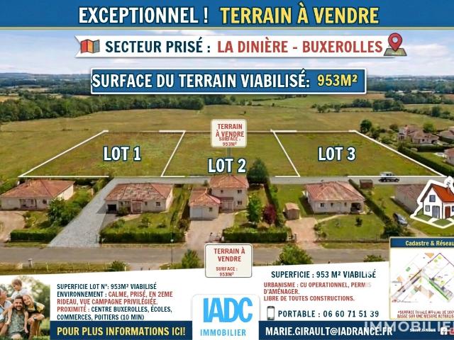 Terrain vente à Poitiers, Buxerolles