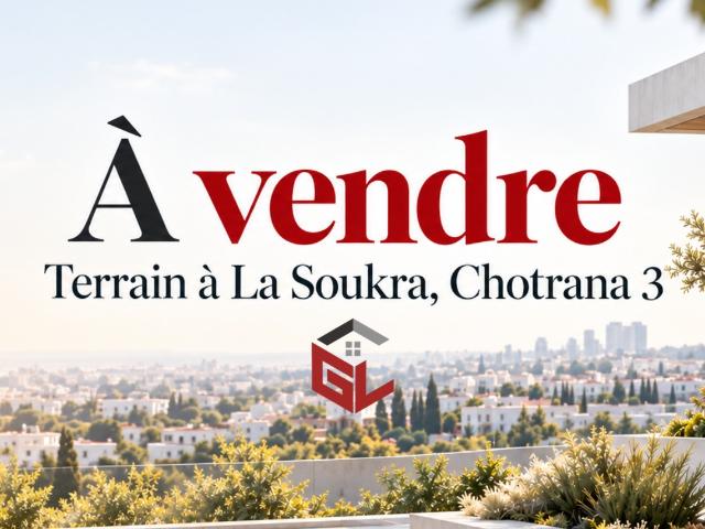 Terrain vente à Chotrana 1, Ariana Ville